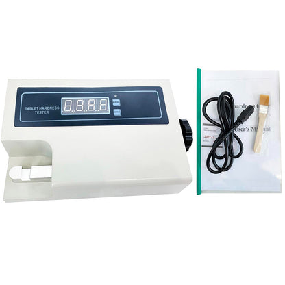 QIUSUO Tablet Hardness Tester Tablet Hardness Tester Manually with Hardness Accuracy ±1.5 %  Real Data is Displayed on the LED Hardness Range (2～200) N/(0.2～20) kg  N/KG  for Detecting Breaking Hardness of Table