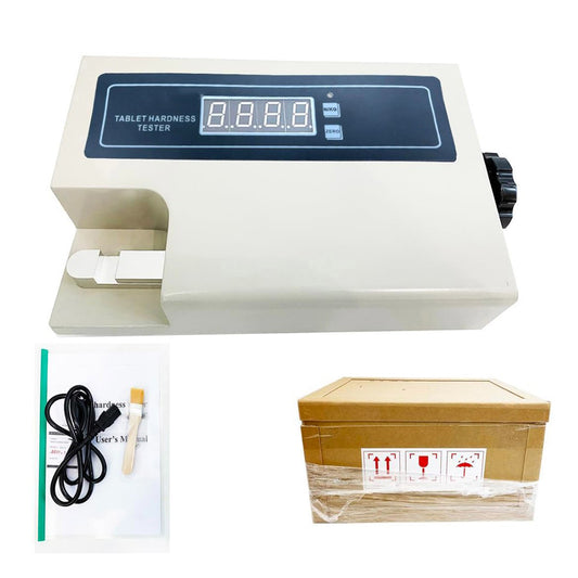 QIUSUO Tablet Hardness Tester Tablet Hardness Tester Manually with Hardness Accuracy ±1.5 %  Real Data is Displayed on the LED Hardness Range (2～200) N/(0.2～20) kg  N/KG  for Detecting Breaking Hardness of Table