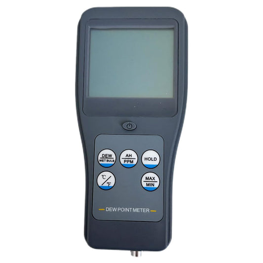 QIUSUO Portable Dew Point Meter Handheld Dew Point Meters with 6 Testing Parameters Ambient Temperature Range -30~120°C (-22~248°F) Dew Point Temperature Range -45~120°C (-49~248°F) Absolute Humidity Range 0~400g/m³