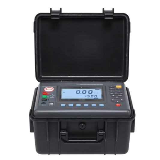 QIUSUO High Voltage Insulation Tester Digital 5KV High Voltage Insulation Tester with Range 5KV 10TΩ Resolution 0.01MΩ for Insulation Resistance Voltage 500 Groups Data Storage