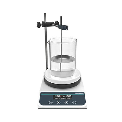 QIUSUO Magnetic Hotplate Stirrers Digital Magnetic Stirrers with Speed Range 50-1500rpm Max Strring Capcacity 2L(H2O) Max Temp of Cpacity 310℃ RPM Increment 10rpm Hot Plate φ135mm Stainless Steel Coating