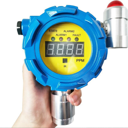 QIUSUO Fixed Hydrogen Fluoride Gas Detector HF Detector with Range 0-10ppm Resolution 0.1ppm L-alarm 3ppm H-alarm 5ppm Accuracy≦ 5% F.S Wall-mounted Installation Method Self-Adjustment Function