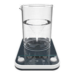 QIUSUO 2L Magnetic Stirrer Digital Magnetic Stirrer with Panel Material Tempered Glass Brushless Motor Max Capacity 2L Speed Range 50-1500rpm One-click Switch Between Clockwise and Counterclockwise Panel Material Tempered Glass