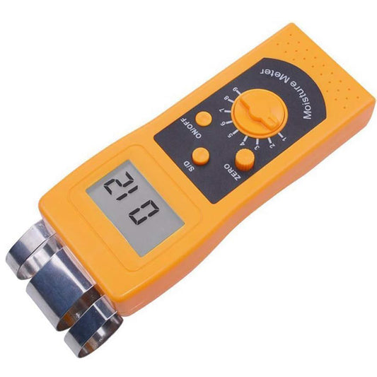 QIUSUO Portable Paper Moisture Meter Handheld Paper Moisture Analyzer with Digital Display with Back Light Measuring Range 0.00-2.00%(d) 0.0-98.0%(s) Accuracy ± 0.5(Main Moisture Range) Resolution 0.1 or 0.01 for Measure Different Kinds of Papers