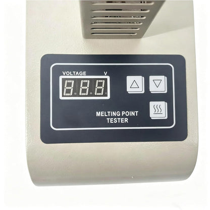 QIUSUO Digital Melting Point Apparatus Precision Melting Point Apparatus with Standard Mercury Thermometer to Measure Temp Melting Point Test Range (50-300)°C Melting Point Testing Accuracy ±1.0℃ Ambient Temp (15-35)°C