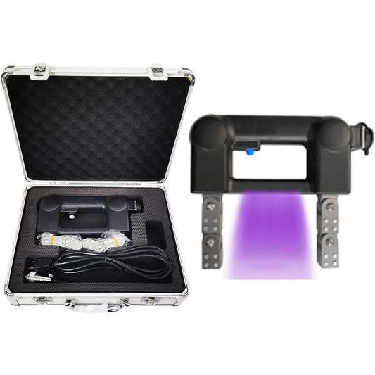 QIUSUO Portable Magnetic Particle Testing Equipment Mag Particle Inspection Equipment with U-V Light Fluorescent Magnetic Powder Inspection Magnetic Pole Pitch:0-230mm Lifting Force:AC>4.5kg (44N) AC110V 50/60Hz