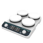 QIUSUO 4 Position Hotplate Stirrer Digital Multi Position Magnetic Stirrer with Max Stirring Volume 2L(H2O)*4 Pan size φ135mm²4 Speed 50-1500rpm RPM Increment 10rpm Direction of Rotation Clockwise
