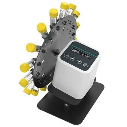 QIUSUO Digital Tube Rotator Mixer Test Tube Rotator Mixer for Mixing Laboratory Samples with Speed Range 20-80rpm Angle Range 40-80° Timing Function Adjustable Angle