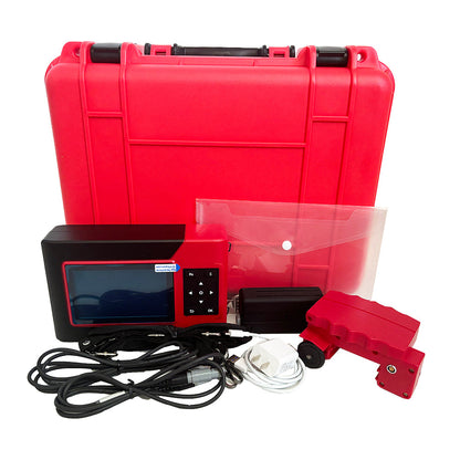 QIUSUO Rebar Finder NDT Rebar Locator with 6-50mm Rebar Diameter 6mm-90mm 7mm-200mm Protective Layer Thickness USB Interface for Protective Layer Thickness Positioning Diameter Space Grid Display