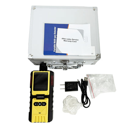 QIUSUO C2H4O Gas Detector Ethylene Oxide Gas Detector with Built-in Pump Measuring Range 0-100ppm Resolution 1ppm H-alarm 20ppm L-alarm 10ppm Response Time ≦30s  Water-Proof Dust-Proof and Explosion-Proof