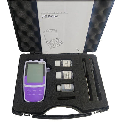 QIUSUO Lab Bromide Ion Meter Tester with Standard Solution Ion Concentrationr Range0.4~81000 ppm Range ±1999.9mV 2 to 5 Point Calibration Expanded Memory Stores or Recalls Up to 500 Data Sets