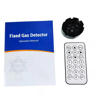 QIUSUO Fixed Nitric Oxide Detector NO Detector with Accuracy ≦ 5% F.S Range 0-250ppm Resolution 1ppm L-Alarm 50ppm H-Alarm 150ppm for Combustible and Toxic Gas Leakage Detection ABS Material Waterproof