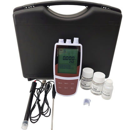 QIUSUO Portable Water Hardness Meter Water Hardness Monitor with Solid-state Sensor Standard Calibration Solutions Accuracy 1% F.S. Water Hardness Resolution 0.001 0.01 0.1 1 Temperature Range 0 to 105°C