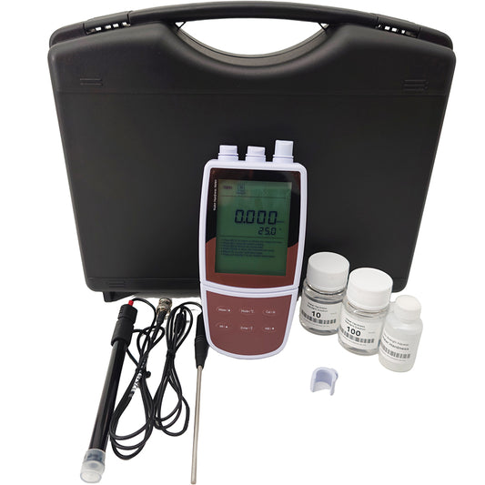 QIUSUO Portable Water Hardness Meter Water Hardness Monitor with Solid-state Sensor Standard Calibration Solutions Accuracy 1% F.S. Water Hardness Resolution 0.001 0.01 0.1 1 Temperature Range 0 to 105°C