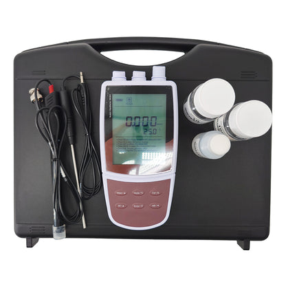 QIUSUO Portable Water Hardness Meter Water Hardness Monitor with Solid-state Sensor Standard Calibration Solutions Accuracy 1% F.S. Water Hardness Resolution 0.001 0.01 0.1 1 Temperature Range 0 to 105°C