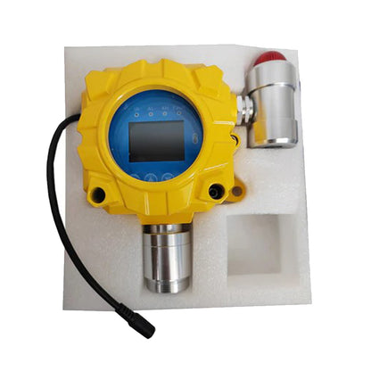 QIUSUO NO Gas Detector Wall-mounted Nitric Oxide Gas Detector with Resolution 1ppm L-alarm 50ppm H-alarm 150ppm Accuracy ≦ 5% F.S Range 0-250ppm  High Precision and Real Data  ABS Material Waterproof