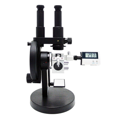 QIUSUO ABBE Digital Refractometer Binocular ABBE Refractometer Brix Refractometer with Accuracy ±0.0003 Range 1.3000-1.7000 nD 0.0-95% Brix Digital Thermometer for Brix Liquid Solid Refractive Index Tetser