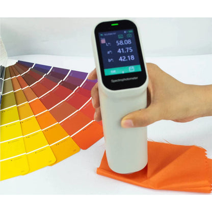 QIUSUO Digital Colorimeter Color Measurement Tool with Aperture 6mm Visual Observation Method D/8 SCI Wavelength Range 400-700nm Reflectance Determination Range 0-200% for Coating Ceramic Plastic Paint Measurement