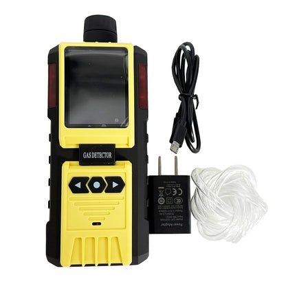 QIUSUO Chlorine Detector Handheld CL2 Gas Detector with Measuring Range 0-50ppm Resolution 0.1ppm Accuracy ≦±5% F.S. Explosion-Proof Grade Ex Ib IIBT4 Gb 1200pcs Data Storages Sound Light and Vibration Alarms