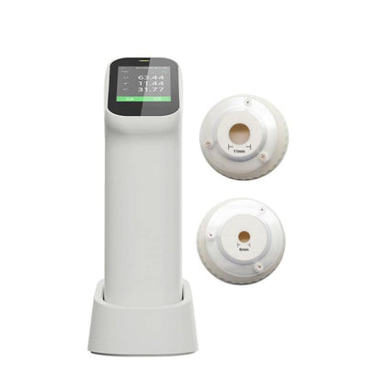 QIUSUO Double Calibers Colorimeter Color Meter Touch Screen Colorimeter for Coating Ceramic Plastic Paint Measurement with Aperture 6mm 11mm Camera Function Visual Observation Method D/8 SCI Observer 2° 10°