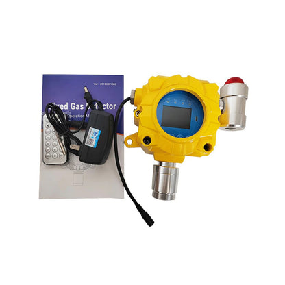 QIUSUO Wall-mounted NH3 Detector Ammonia Tester with L-Alarm 10ppm H-Alarm 20ppm Range 0-100ppm Resolution 1ppm Accuracy ≦ 5% F.S for Combustible and Toxic Gas Leakage Detection Test
