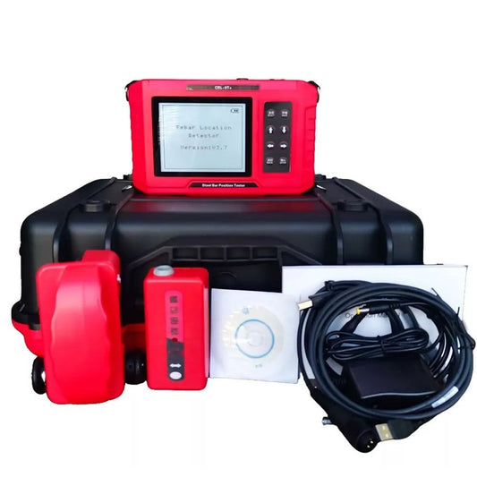 QIUSUO Concrete Rebar Locator Rebar Locator Test with Diameter Nominal Scale Range Ф6mm～Ф32mm Steel Bar Diameter Range Ф6mm～Ф50mm Normal Mode Profile Model Grid Mode
