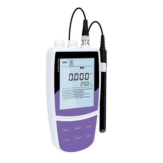 QIUSUO Portable CA Ion Meter Calcium Concentration Tester with Calibration Fluid Range 0.02 to 40100 ppm USB Communication Interface Calibration Solutions 0.001 0.01 0.1 1 10 100 1000 10000