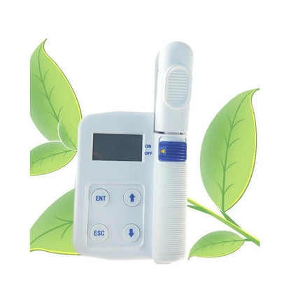 QIUSUIO Chlorophyll Meter Chlorophyll Concentration Meter with Chlorophyll Measuring Range 0.0-99.99SPAD Leaf Temperature Range -10-99.9℃ Chlorophyll Accuracy± 1.0 SPAD Units Leaf Temperature Accuracy ± 0.5℃