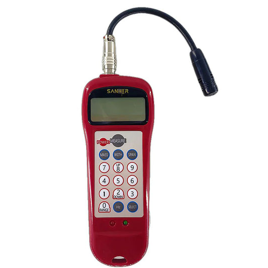 QIUSUO Digital Belt Tension Gauge Belt Tension Measuring Device with Standard Cord Sensor Tension Range 0.01-99900N Frequency Range 10Hz-5000Hz Automatic Sensitivity Calibration 500 Groups Storage Data