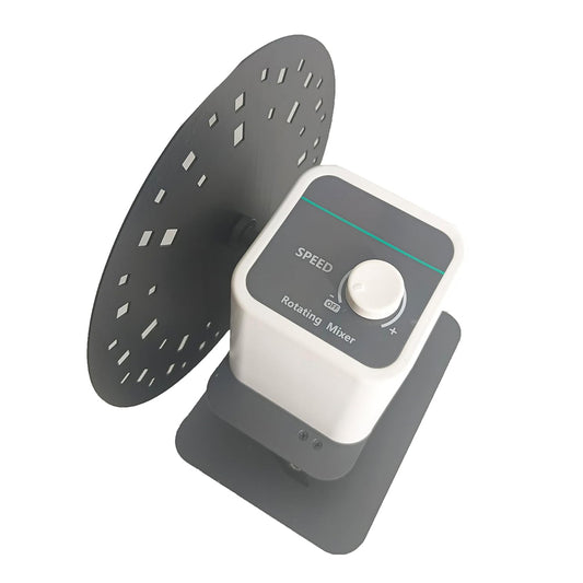 QIUSUO Rotating Mixer Lab Rotating Mixer Shaker with Brush Motor Rotating Mixer Speed Range 20-80rpm Angle Range 40-80°for Non-Stop Run Brush Motor