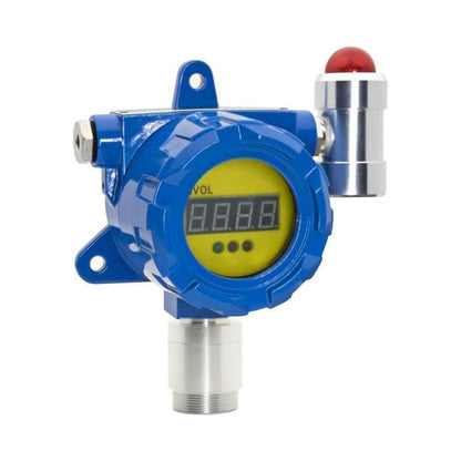 QIUSUO Benzene Gas Detector C6H6 Gas Leak Detector with Wall-mounted Installation Method Measuring Range 0-100ppm Resolution 1ppm L-alarm 10ppm H-alarm 20ppm for Detecting the Concentration