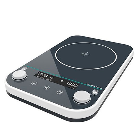 QIUSUO Digital Large Capacity Magnetic Stirrer 5L Magnetic Stirrer with Tempered Glass Panel Max Capacity 5L Speed Range 50-1500rpm Speed Increment 5rpm Control Method Digital Display+Button+Knob