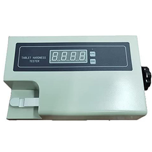 QIUSUO Lab Tablet Hardness Tester Tablet Hardness Testing Equipment with Hardness Range (2～200) N/(0.2～20) kg Hardness Accuracy ±1.5% Digital Calibration and Zero Adjustment One-Button N/KG Conversion