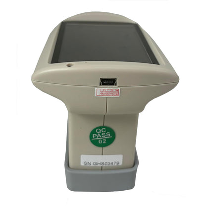 QIUSUO Portable Gloss Meter 60° Gloss Meter for Marble Granite Vitrified Polished Tile Pottery Brick and Porcelain Etc with Measuring Range 0~200GU Measuring Range 0~200GUMeasuring Time 0.5s TFT 3.5 Inch Display Measuring Area (mm) 9x15