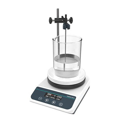 QIUSUO Magnetic Hotplate Stirrers Digital Magnetic Stirrers with Speed Range 50-1500rpm Max Strring Capcacity 2L(H2O) Max Temp of Cpacity 310℃ RPM Increment 10rpm Hot Plate φ135mm Stainless Steel Coating