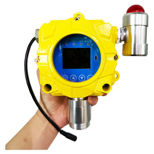 QIUSUO Wall-Mounted CL2 Gas Detector Monitor Chlorine  Gas Detector with 0-50ppm L-Alarm 5ppm H-Alarm 10ppm Wall-mounted