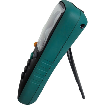 QIUSUO Handheld Fluxgate Magnetometer Weak Magnetic Field Tester with Measuring Range 0~2000μT μT mG Unit Switch 5-Digits Display N/S Polarity Display Frequency Range DC～400 Hz Fluxgate Probe Input Interface for Fragmentation Processing Security Check