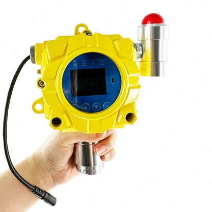 QIUSUO Hydrogen Cyanide Gas Detector Fixed Gas Detector with Accuracy≦ 5% F.S Resolution 0.1ppm Range 0-50ppm Adopts Advanced Catalytic Gas Sensor High Precision and Real Data