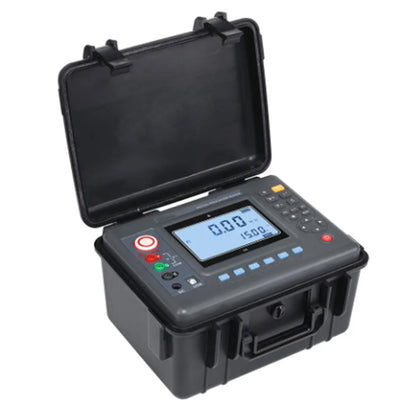 QIUSUO Digital High Voltage Insulation Tester 5KV Insulation Resistance Tester High Voltage Insulation Tester with Range 5KV 10TΩ Resolution 0.01MΩ for Resistance Tester of Measuring Motor