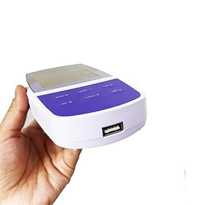 QIUSUO Ammonium Ion Meter Portable Ammonium Ion Meter with Calibration Fluid Ion Concentration Range 0.1 to 18000 ppm 2 to 5 Points Calibration Display Resolution 0.001 0.01 0.1 1 Automatic