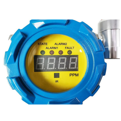 QIUISUO Fixed HF Gas Detector Hydrogen Fluoride Detector with Range 0-10ppm Resolution 0.1ppm L-alarm 3ppm H-alarm 5ppm Accuracy≦ 5% F.S Water-proof High Precision and Real Data
