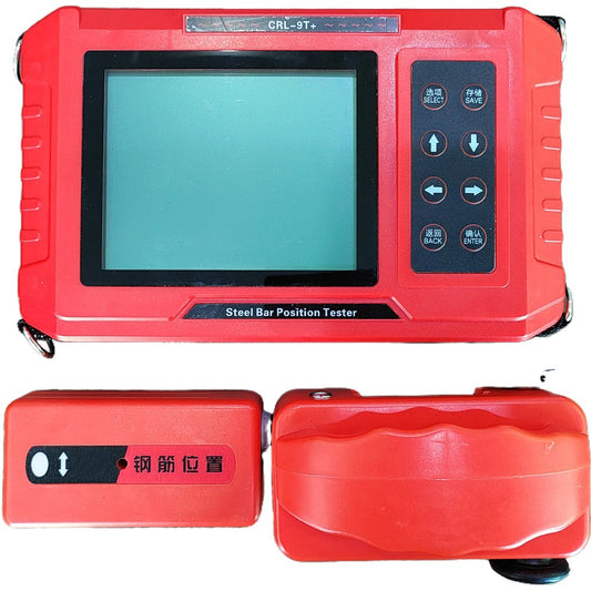QIUSUO Concrete Rebar Detector Concrete Rebar Locator Scanner for Locating The Steel bar and Determine with Normal Mode Profile Model Grid Mode Self-Calibration of Detector Steel Bar Diameter Range Ф6mm～Ф50mm Diameter Nominal Scale Range Ф6mm～Ф32mm