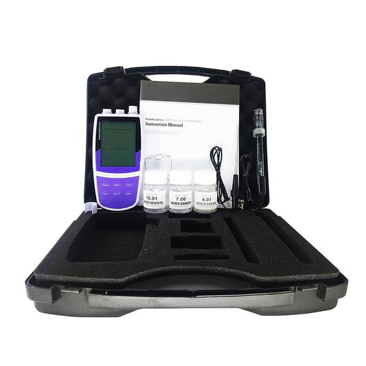QIUSUO Calcium Ion Meter Ca Ion Concentration Meter with Calibration Fluid Range 0.02 to 40100 ppm Range ±1999.9 mV USB Communication Interface 0.001 0.01 0.1 1 Automatic Resolution for Testing Calcium Ion