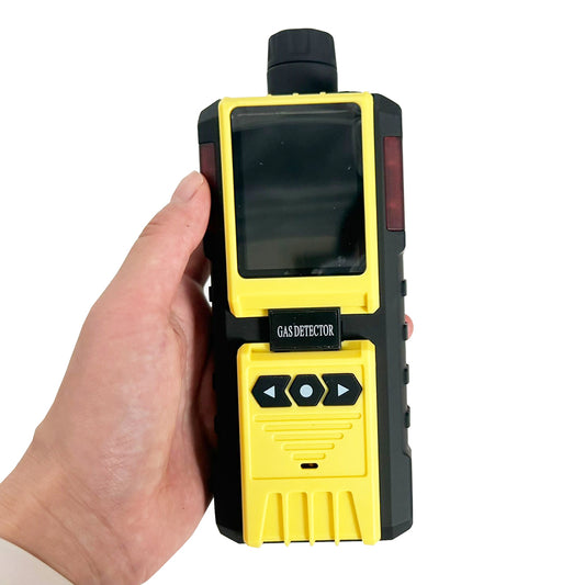 QIUSUO Chlorine Detector Handheld CL2 Gas Detector with Measuring Range 0-50ppm Resolution 0.1ppm Accuracy ≦±5% F.S. Explosion-Proof Grade Ex Ib IIBT4 Gb 1200pcs Data Storages Sound Light and Vibration Alarms