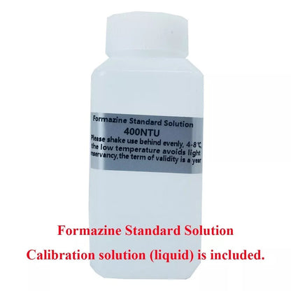 QIUSUO Water Turbidity Meters Lab Turbidity Meter with Formazine Standard Turbidity Solution Measurement Range 0 to 400 NTU Minimum Indication 0.01 NTU Indicative Error Basic Error ±6% for Testing Turbidity of Liquids