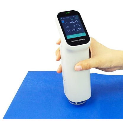 QIUSUO Three Apertures Colorimeter Color Analyzer Colorimeter with D/8 SCI Measurement Structure ΔE*ab≤ 0.03 Display Accuracy 0.01 Intelligent Automatic Calibration Software Support Andriod iOS Windows