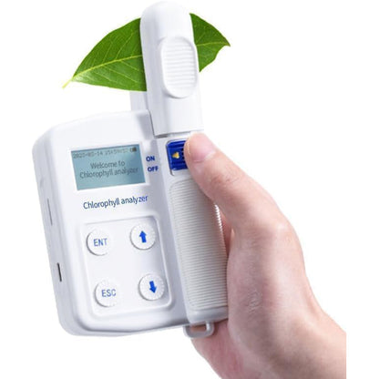 QIUSUO Chlorophyll Meter Leaf Chlorophyll Meter with 2GB SD Card Data Storage Measuring Range 0.0 to 99.9 SPAD Measurement Area 2mm*2mm for Instantly Relative Chlorophyll Content Measurement