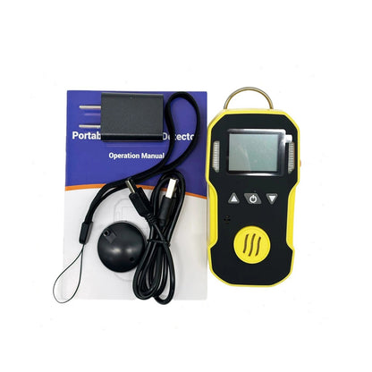 QIUSUO HF Detector Hydrogen Fluoride Gas Detector with Range 0-10ppm Resolution 0.1ppm L-alarm 3ppm H-alarm 5ppm Response Time≦30S Resolution 0.1ppm Accuracy≦ 5% F.S Low Battery Indication