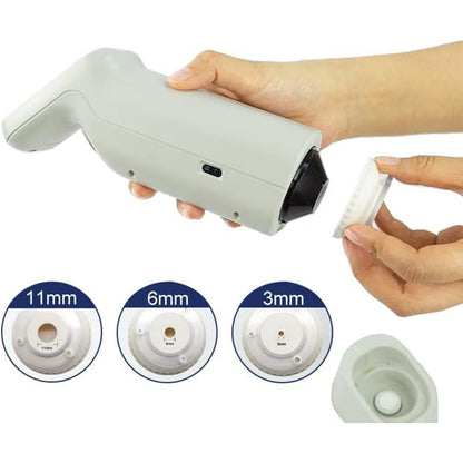 QIUSUO Three Calibers Colorimeter Laboratory Colorimeter with Wavelength Range 400-700nm Measuring Aperture 3mm 6mm 11mm Camera Measurement Observation Method Auto Calibration LED+UV Light Source
