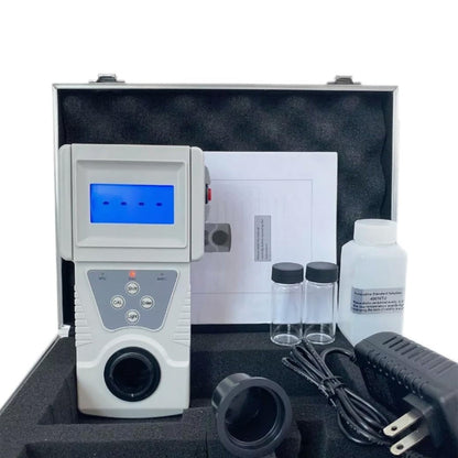 QIUSUO Turbidimeter Handheld Turbidimeter Kit Turbidity Meter Monitor with Turbidimeter Calibration Solution Kit Range 0 to 200 NTU Accuracy 0.1 NTU for Testing Turbidity of Liquids ISO7027 Compliant